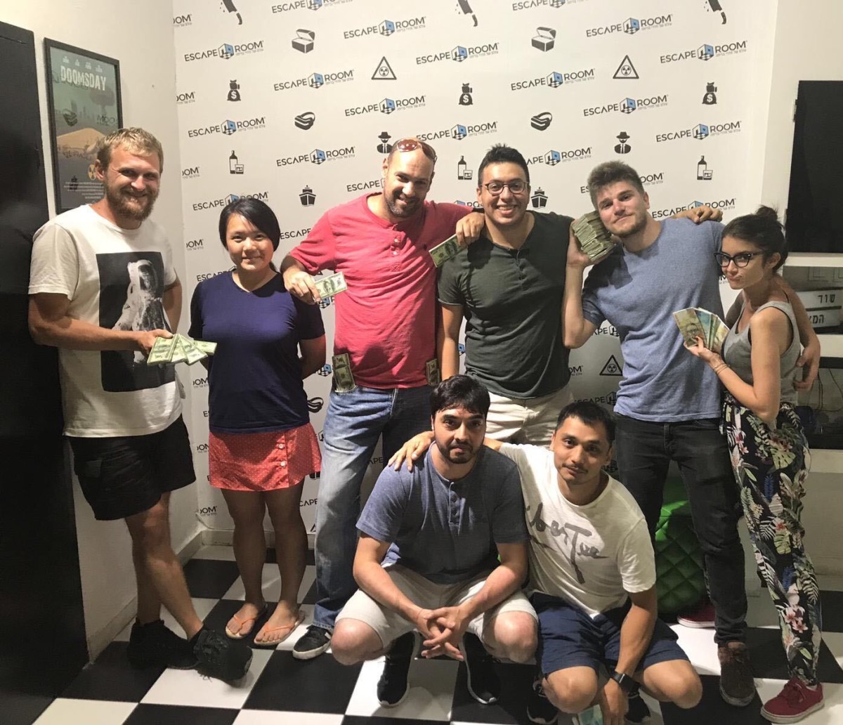 Figuring out an escape room in Tel Aviv