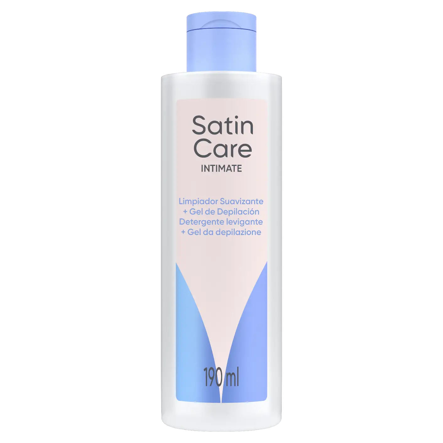 Limpiador y gel para suavizar el pelo de la zona íntima y la piel de