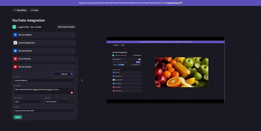 YouTube Integration GIF 4