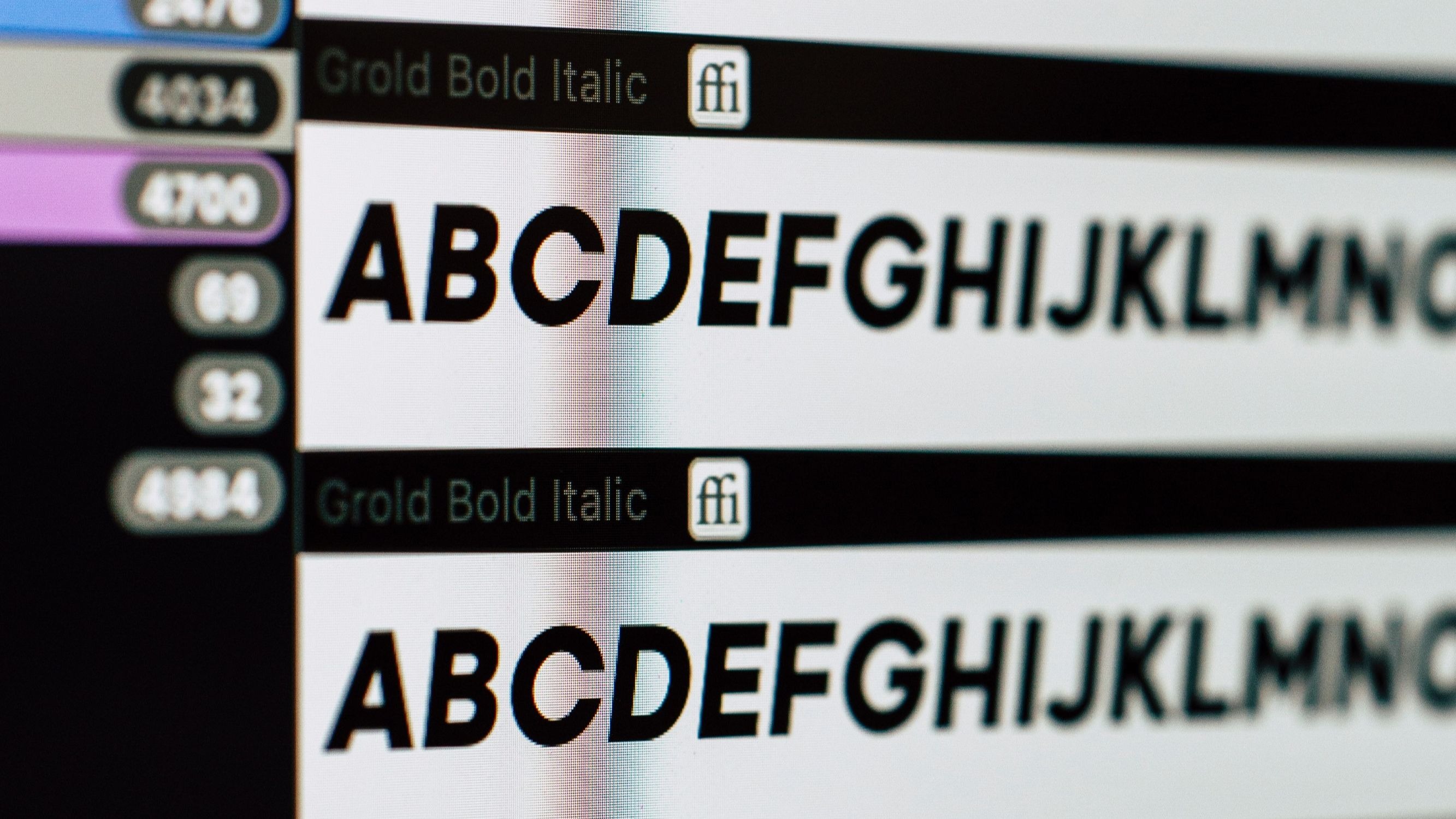 Branding mobile video font