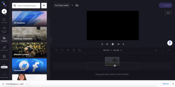 Step 2. Add your YouTube audio file