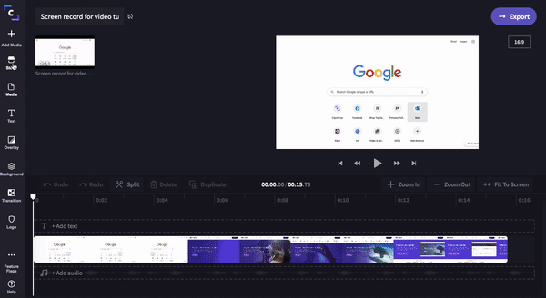 Adding intro-How to Use Screen Recorder to Make Video Tutorials-Clipchamp Blog