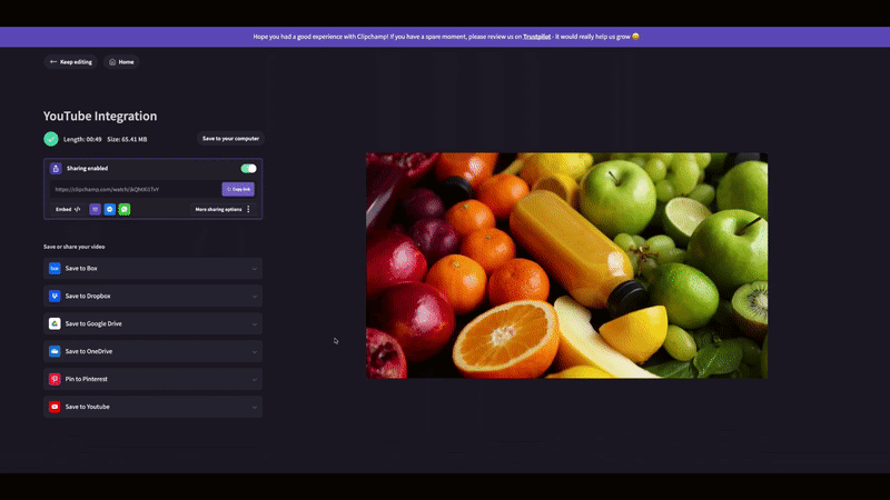 YouTube Integration GIF 3