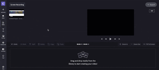 Step 7. Add screen recording to project