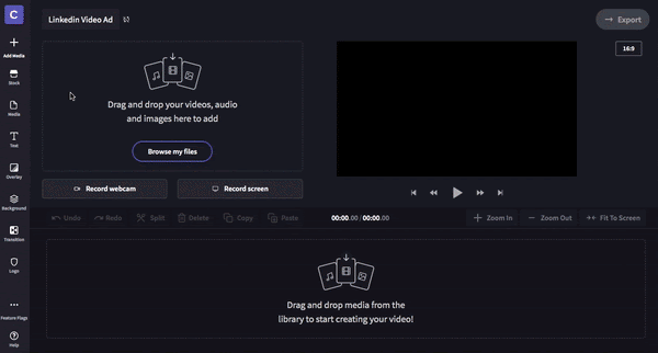 Step 3. Add your video footage