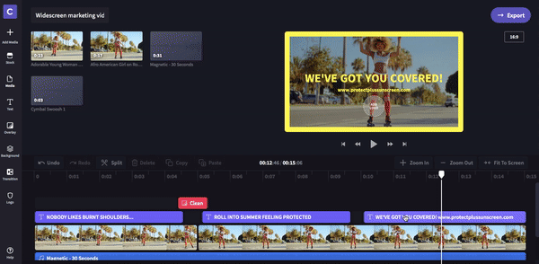 How to use video templates in Clipchamp step 6