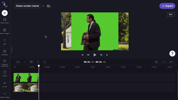 Step 5. Apply green screen filter