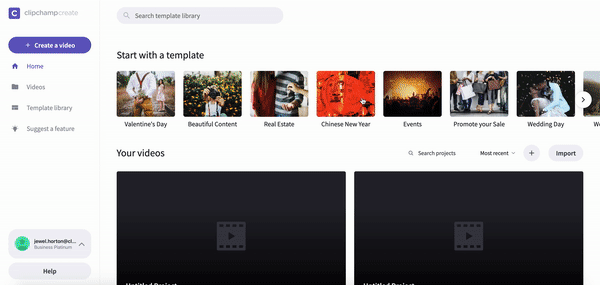Step 2. Create a new project