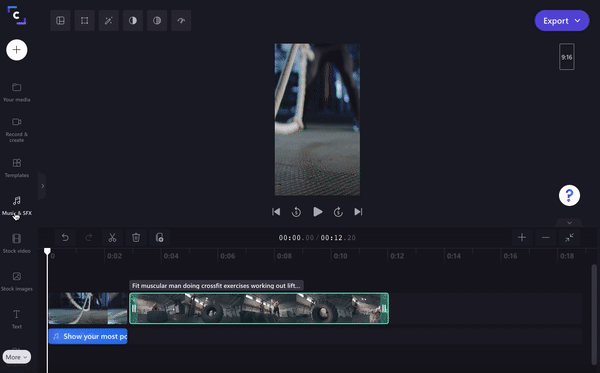 C) Add stock audio to your TikTok video