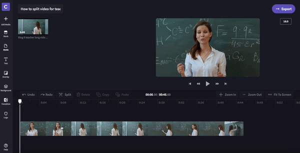 Step 5. Decide where you want to split the video