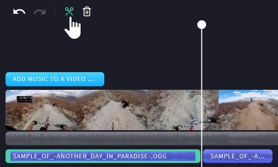 reduce the audio track length by cutting