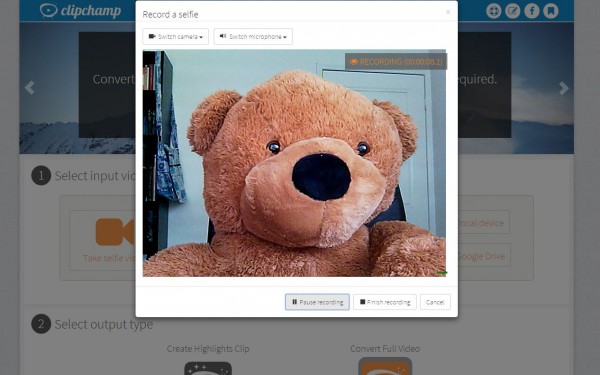 record a webcam video on your Chromebook with clipchamp