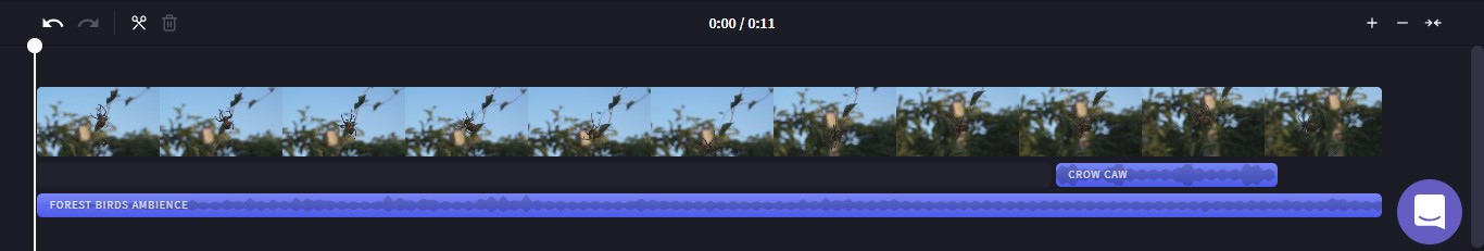 More audio added to a video