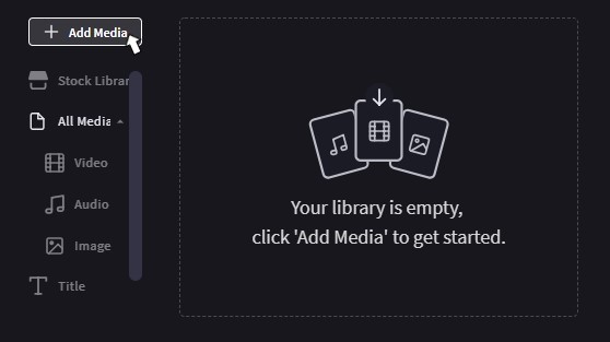 Add media to video project