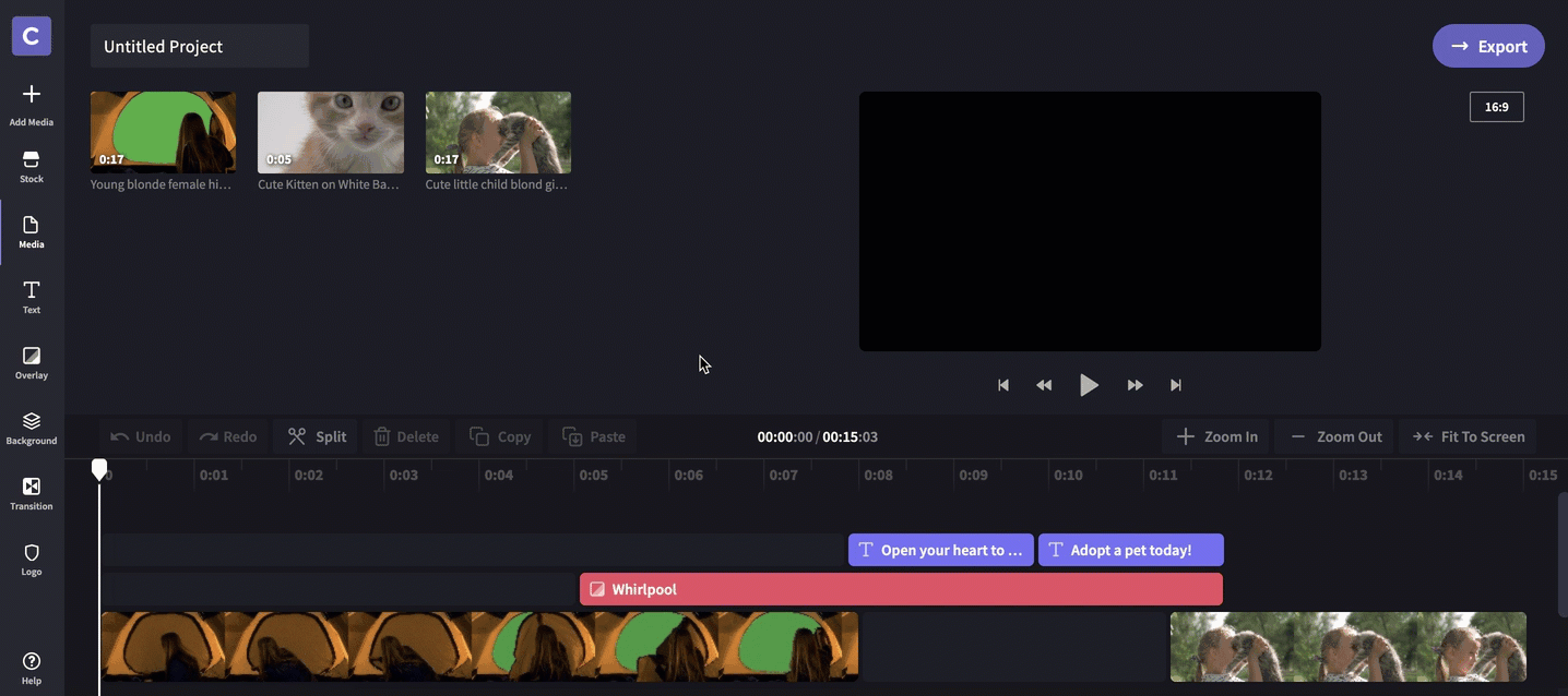 How to make green screen videos review and export.