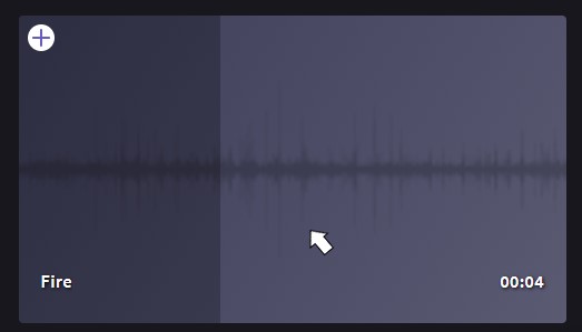 Previewing stock audio in Clipchamp