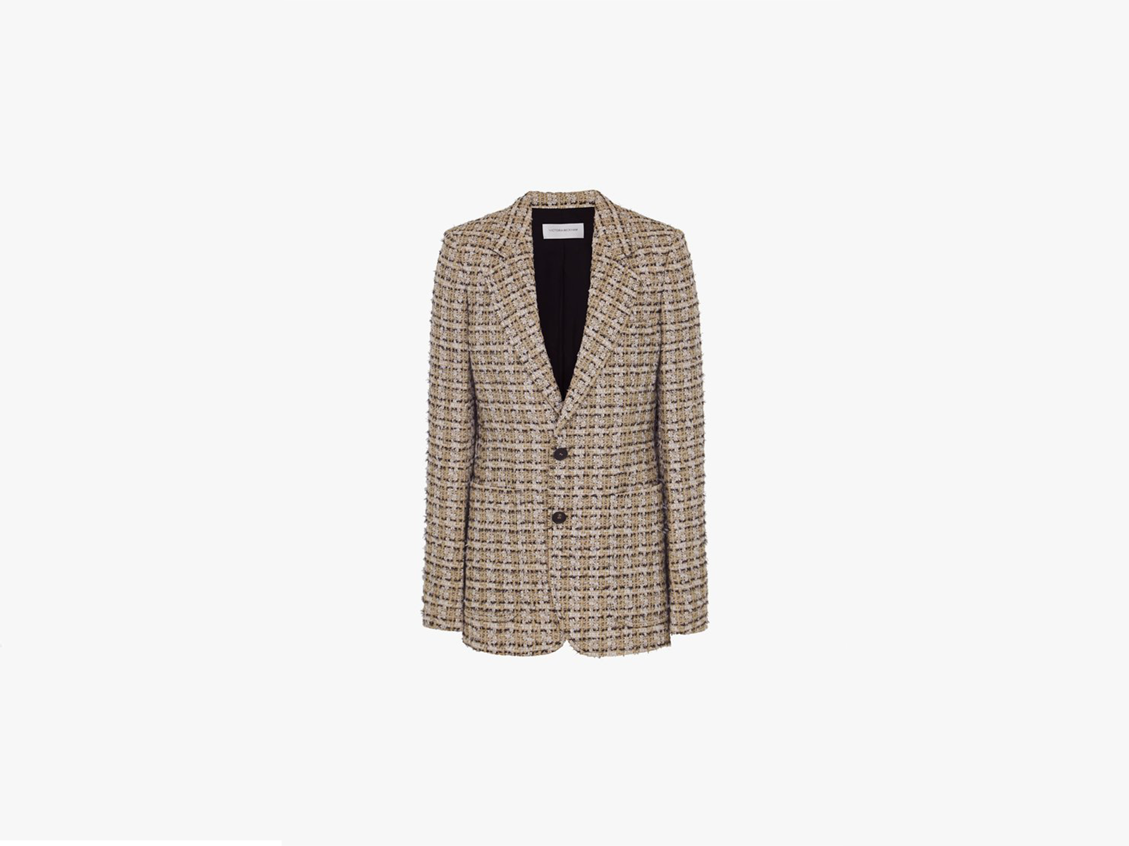 Victoria Beckham Faye Tailored Jacket in Tweed