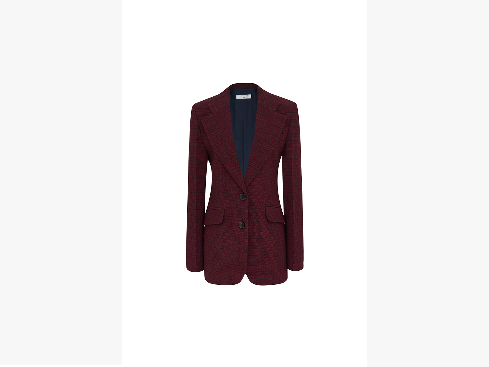 Victoria Beckham Jarvis Tailored Jacket in Bordeaux