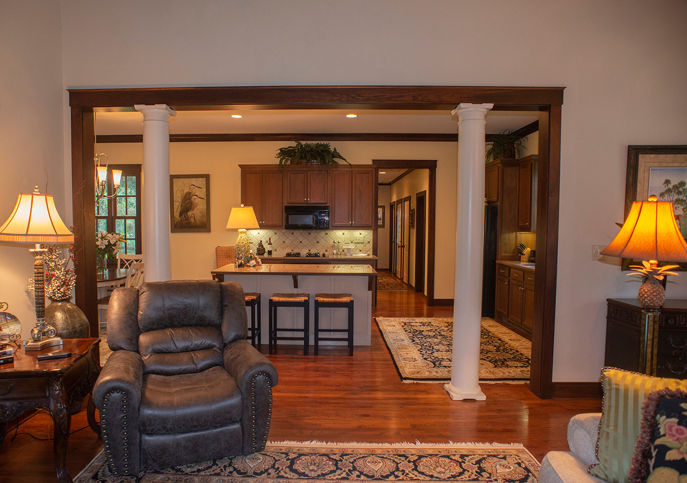 kitchen from living room