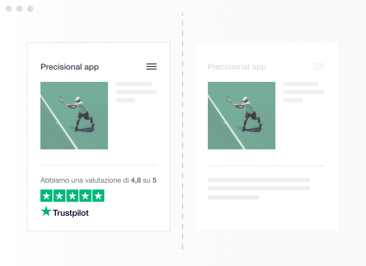 Product illustration of the Trustpilot TrustBox Optimizer tool for split-testing IT - TrustBox Optimizer-min