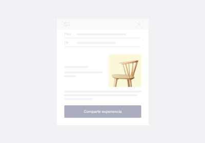 Illustration of a Trustpilot review invitation email ES - Review Invitations