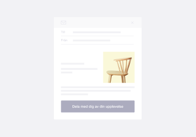 Illustration of a Trustpilot review invitation email SE - Review Invitations