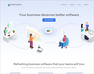 screenshot freshworks website 700x550