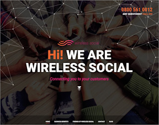 Screenshot of the Wireless Social website screenshot wirelesssocial website 700x550