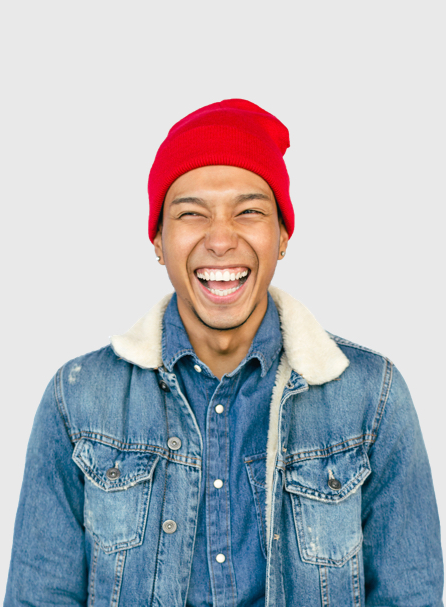 guy-with-red-beanie-grey-background