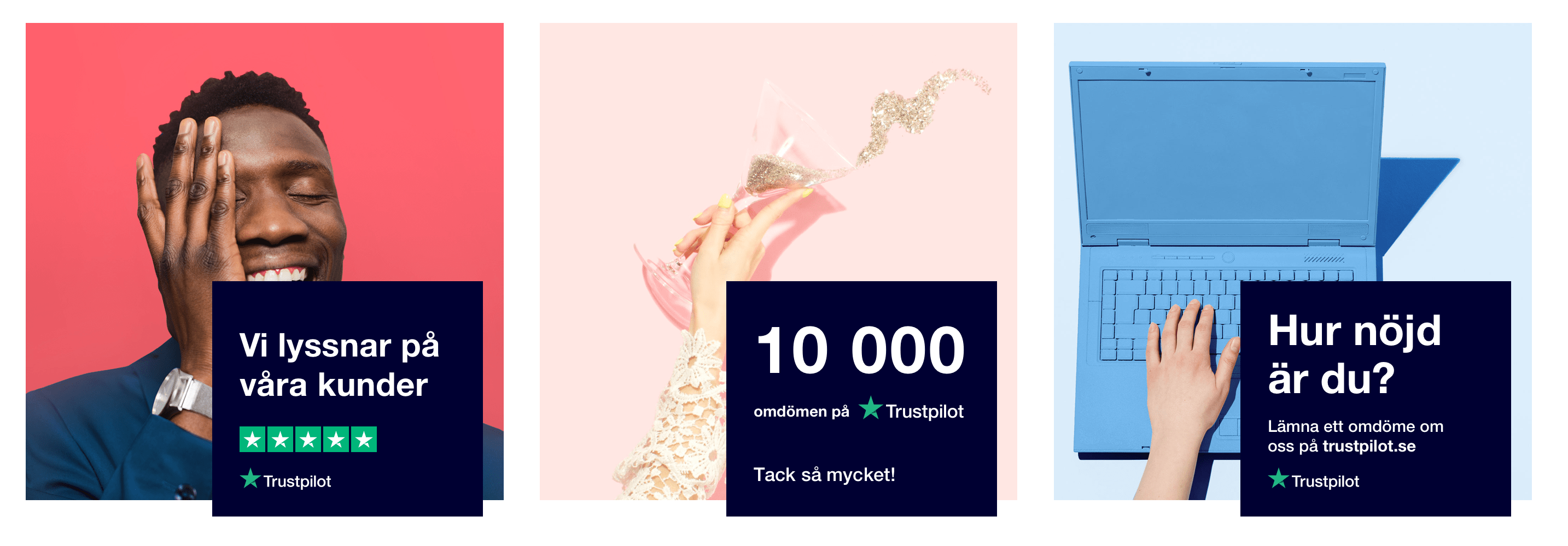 Illustration example of Trustpilot marketing templates marketing assets how-it-works SE