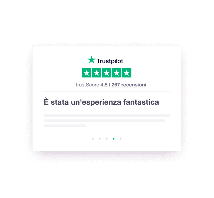 Illustration of a Trustpilot website widget called a TrustBox IT - Jumbotron main image - desktop