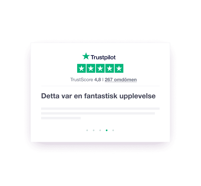 Illustration of a Trustpilot website widget called a TrustBox SE - Jumbotron main image - desktop
