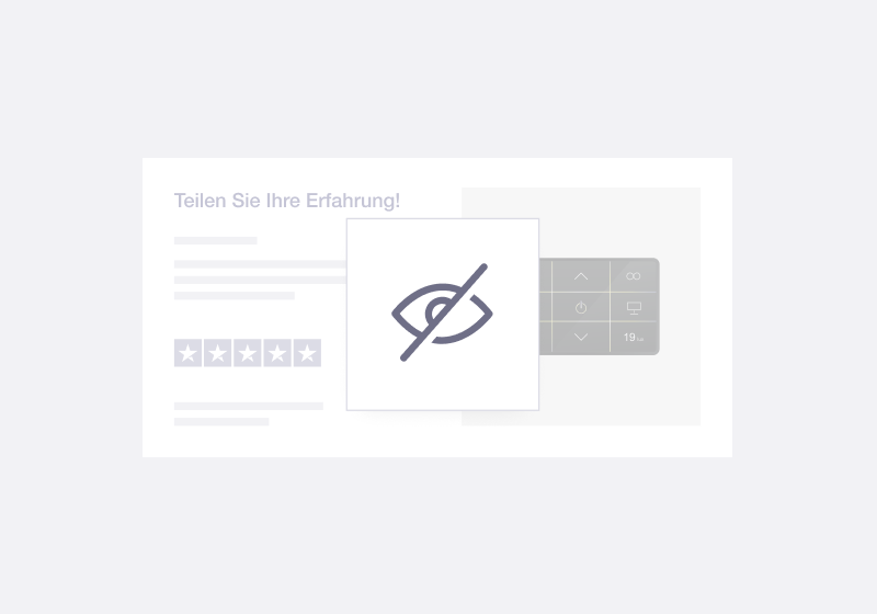 Illustration of Trustpilot's data privacy functionality DE - Data Privacy Package