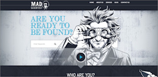 Mad scientist screenshot of the website partners au mad-scientist screenshot