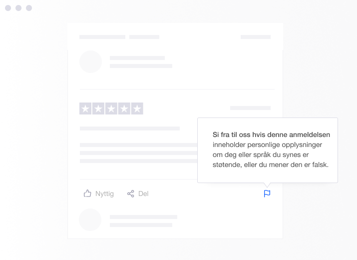Illustration showing Trustpilot's whistleblower tool for reporting reviews NO - Community whistleblowers