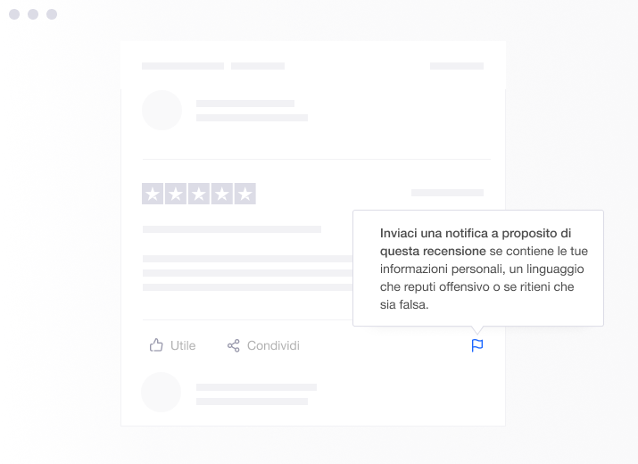 Illustration showing Trustpilot's whistleblower tool for reporting reviews IT - Community whistleblowers