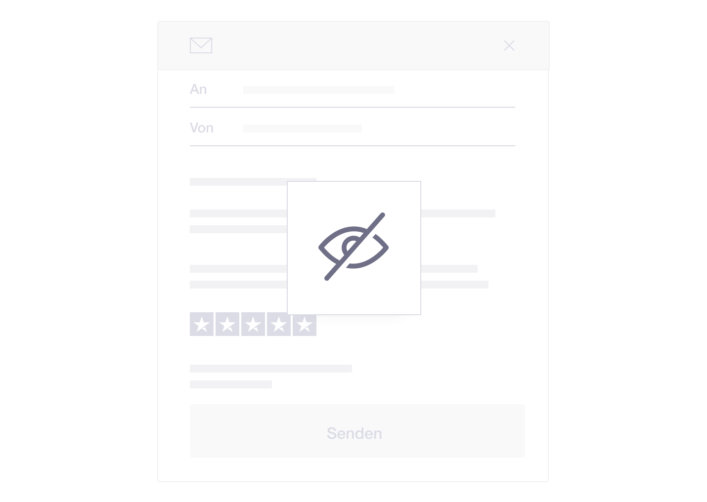 Product illustration of Business generated links sent through Trustpilot with advanced data privacy DE - Business generated links