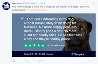 Tails.com trustpilot review