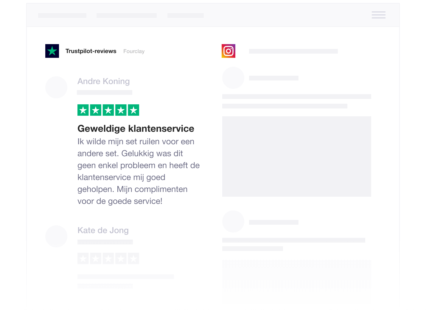 Illustration of Trustpilot's integration with Hootsuite NL - Hootsuite