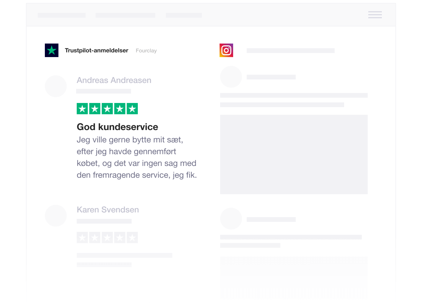 Illustration of Trustpilot's integration with Hootsuite DK - Hootsuite