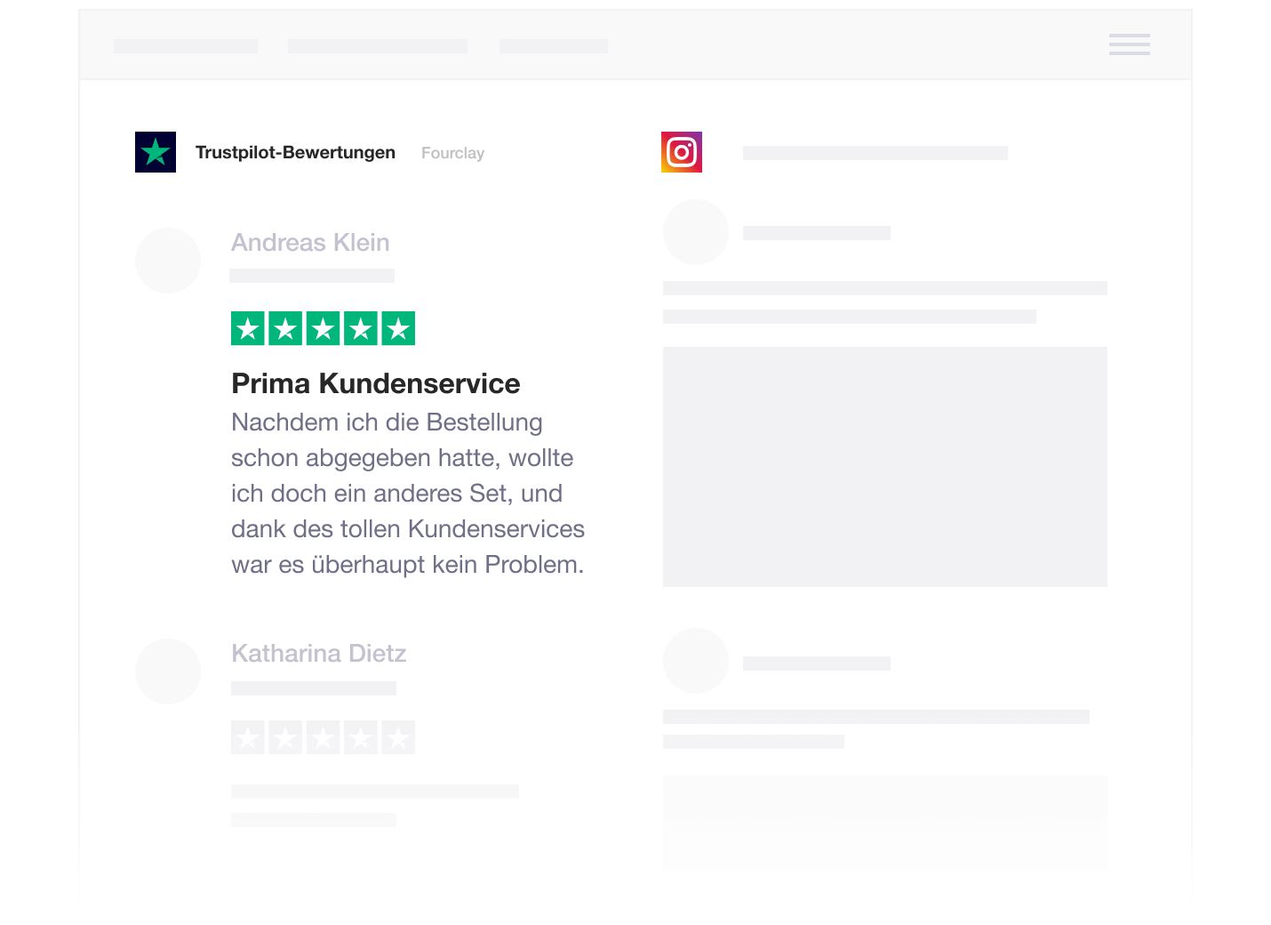 Illustration of Trustpilot's integration with Hootsuite DE - Hootsuite
