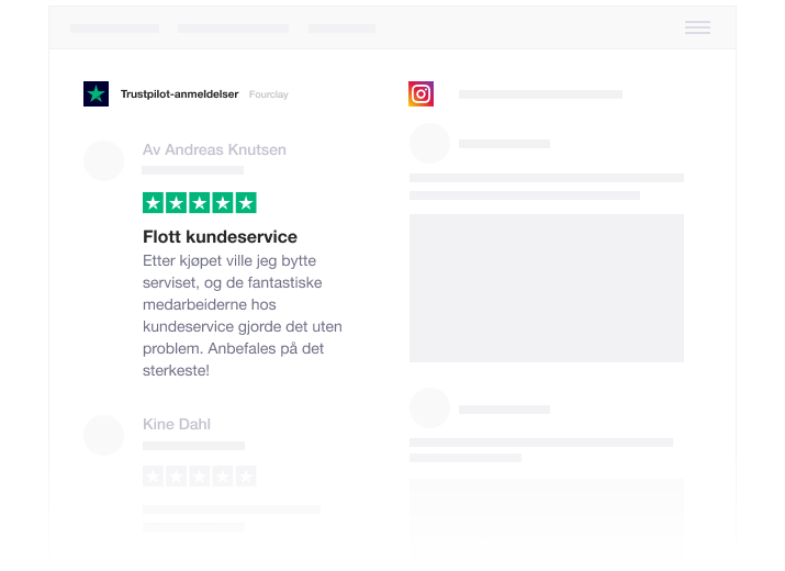 Illustration of Trustpilot's integration with Hootsuite NO - Hootsuite