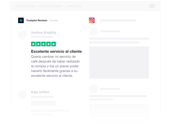 Illustration of Trustpilot's integration with Hootsuite ES - Hootsuite