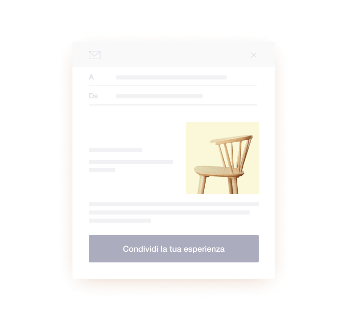 Illustration of a Trustpilot review invitation email IT - Jumbotron main image - desktop-min