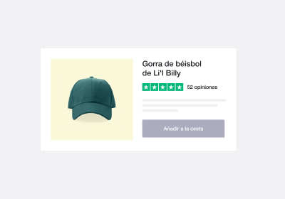 Illustration of a Trustpilot product review ES - Product Reviews