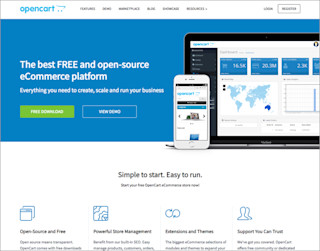 screenshot opencart website 700x550