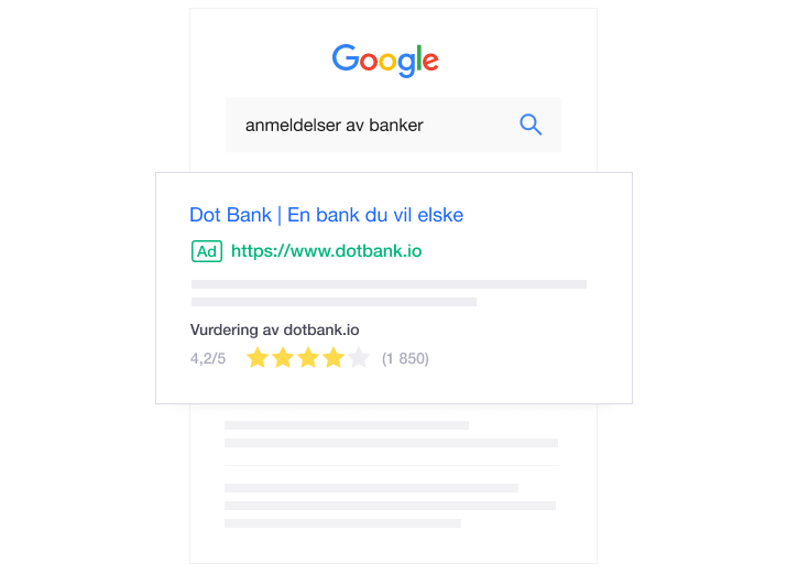 Illustration of how Trustpilot reviews can give you Google Seller Ratings NO - Google Seller Ratings