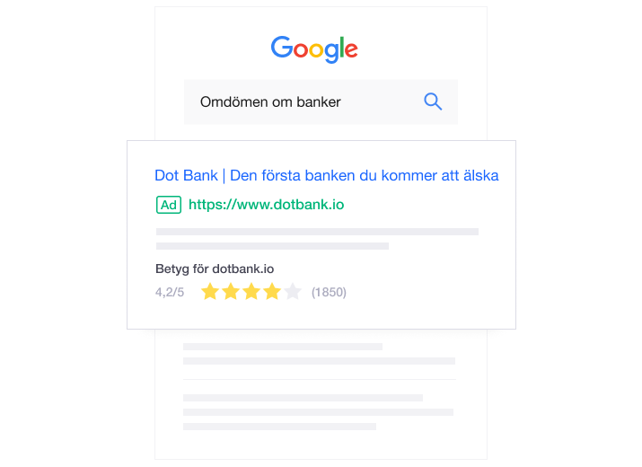 Illustration of how Trustpilot reviews can give you Google Seller Ratings SE - Google Seller Ratings