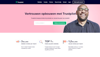 home page of business.trustpilot.com trustpilot bizweb frontpage screenshot nl 800x520