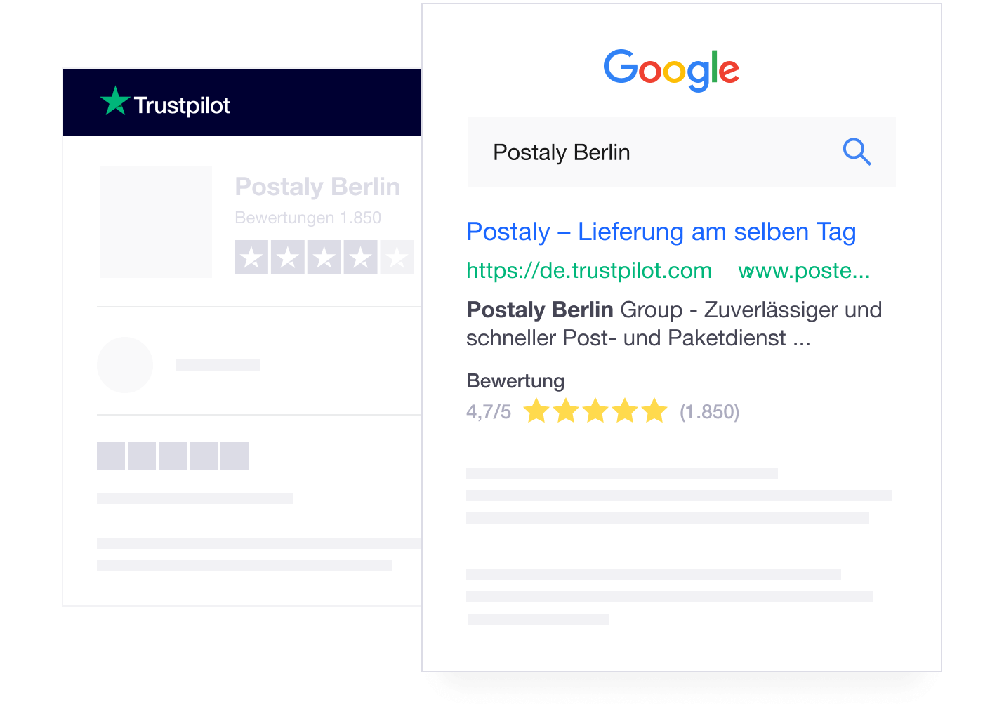 Your stores can stand out in local search - Trustpilot Location Reviews DE – Improve your Local SEO